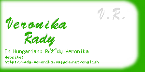 veronika rady business card